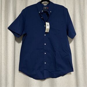 Dockers Men's Dark Blue Casual Button Down Shirt